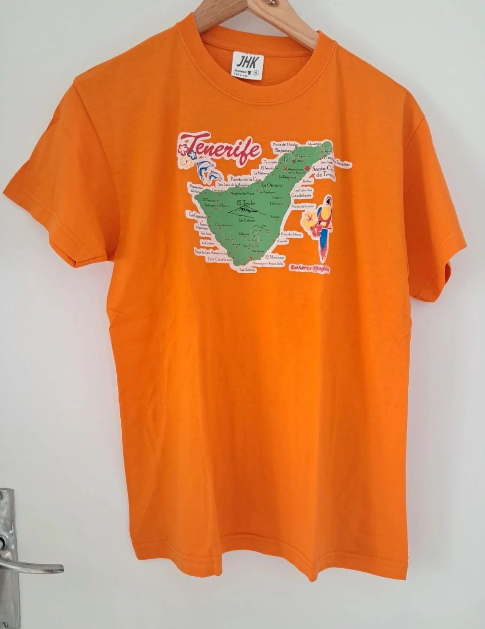Tee-shirt manche courte taille S orange tenerife